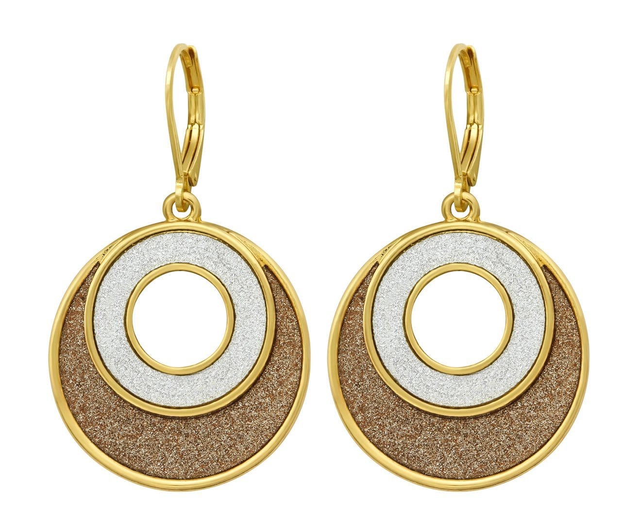 Glitter Circle Earrings