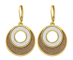 Glitter Circle Earrings