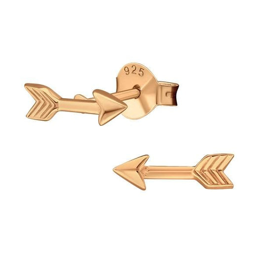 Rose Gold Arrow Earrings