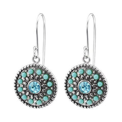 Silver Mosaic Earrings