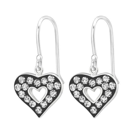Silver Heart Earrings