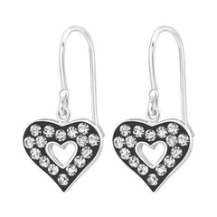 Silver Heart Earrings