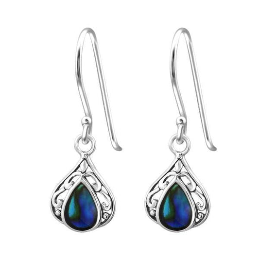 Silver Pear Drop Earrings