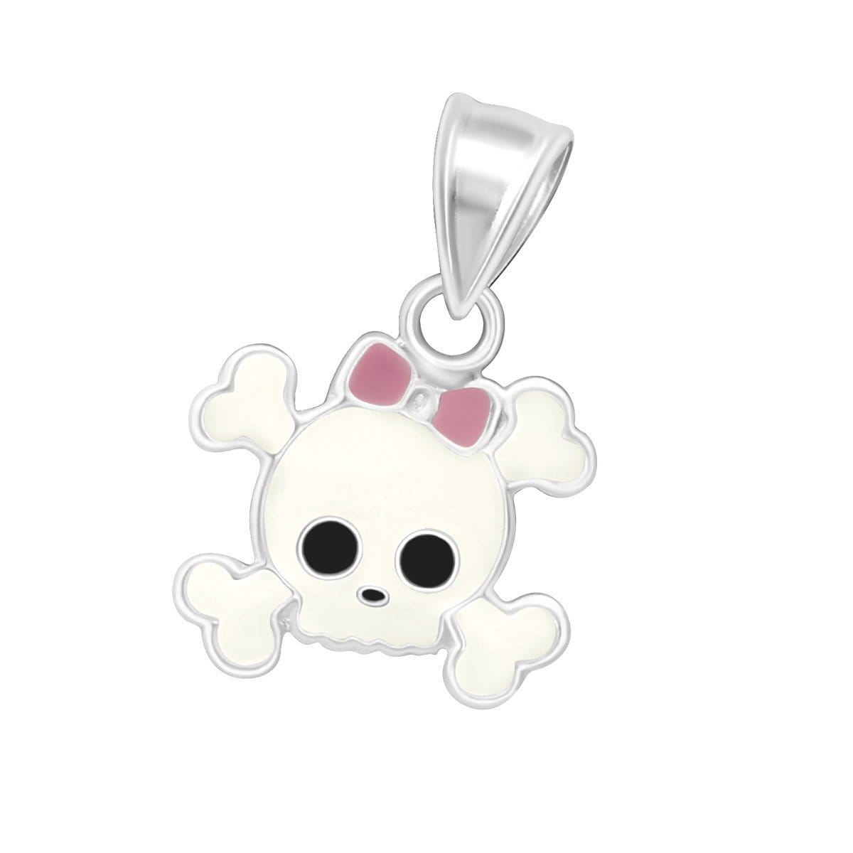 Kids' Silver Skull Pendant