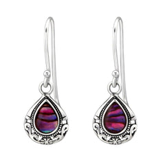 Sterling Silver Filigree Teardrop Earrings