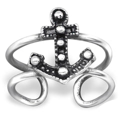 Sterling Silver Anchor Ear Cuff