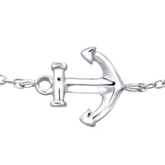 Silver Anchor Bracelet