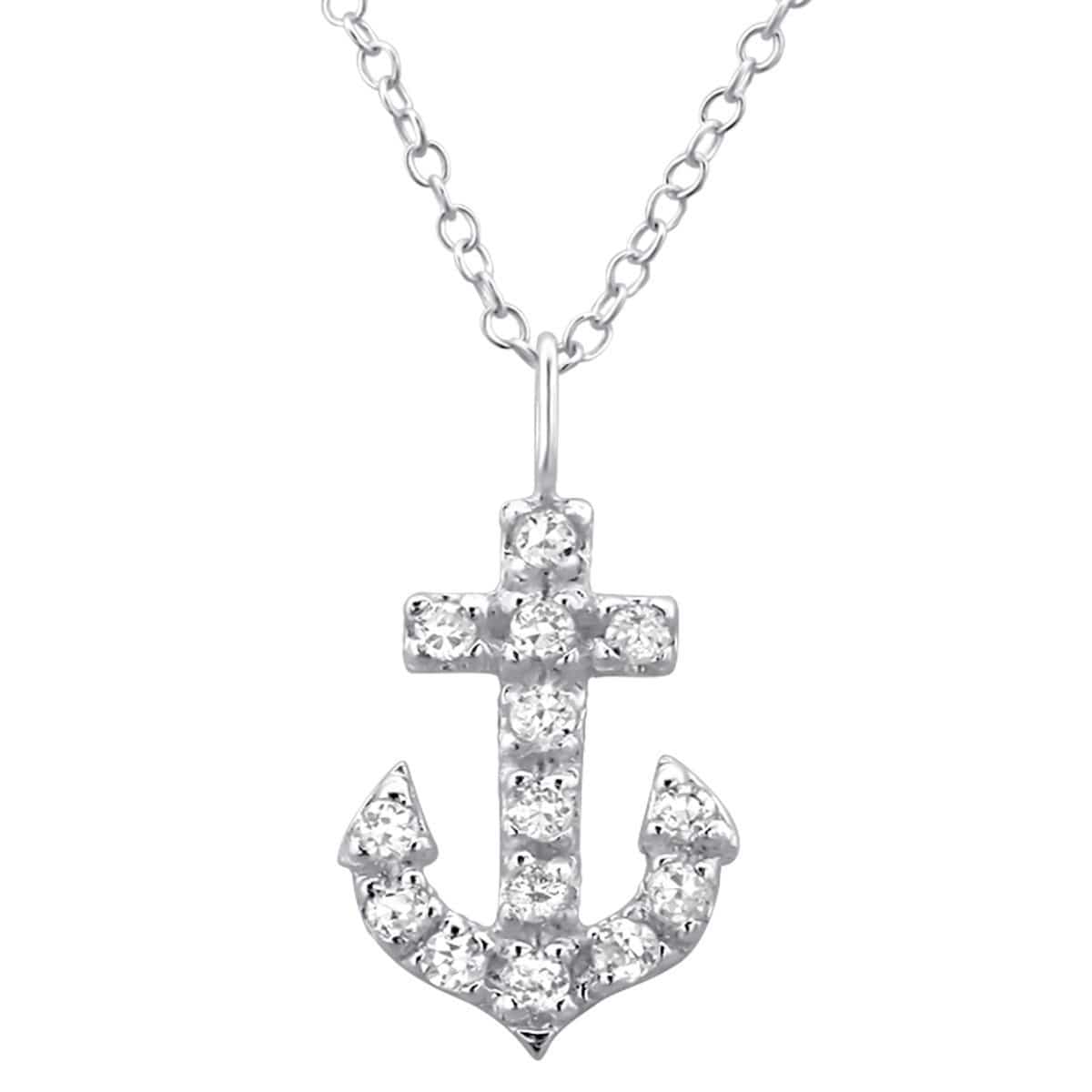 Sterling Silver Anchor Pendant