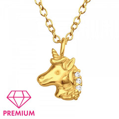Kids Gold Unicorn Necklace