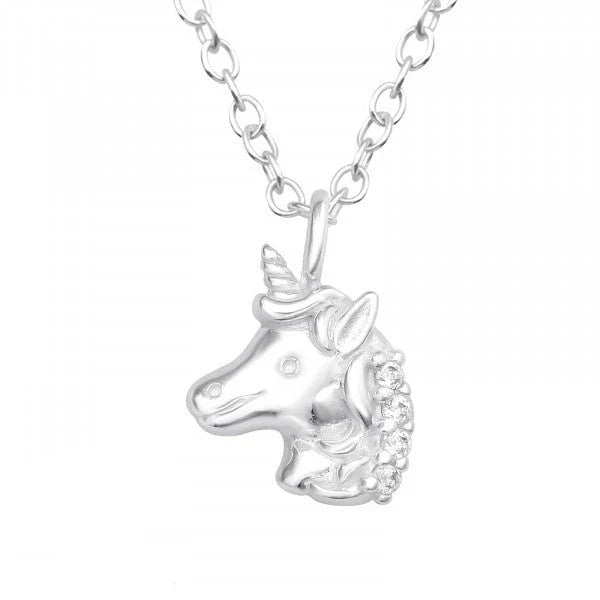 Silver Unicorn Necklace