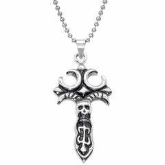 Steel Pendant Cross Necklace