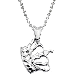 Stainless Steel Pendant Crown Necklace