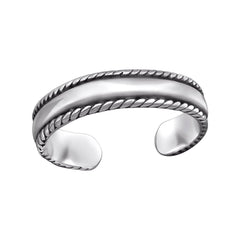 Sterling Silver Band Toe Ring