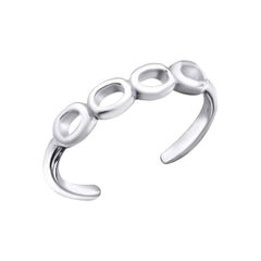 Sterling Silver Circles Toe Ring