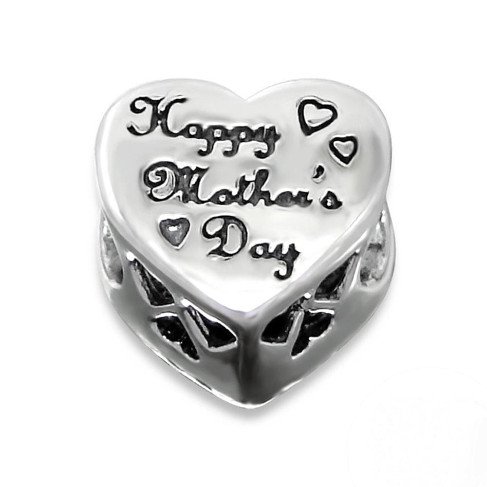Sterling Silver Happy Mother's Day Bead