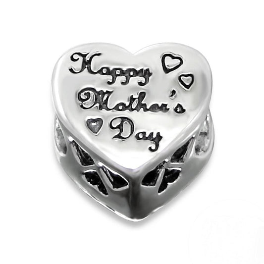 Sterling Silver Happy Mother's Day Bead