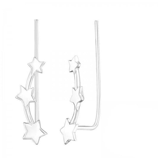 Silver Star Ear Pin