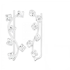 Silver Branch Ear Cuff Wrap