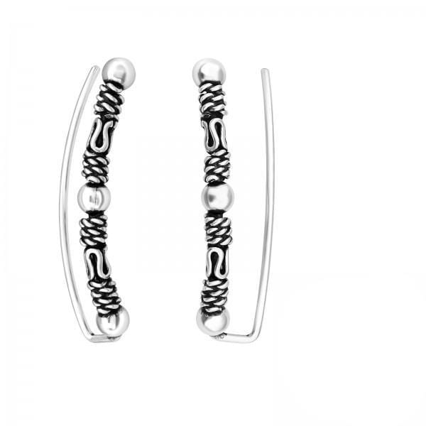 Silver Bali Ear Cuff Wrap