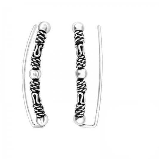 Silver Bali Ear Cuff Wrap