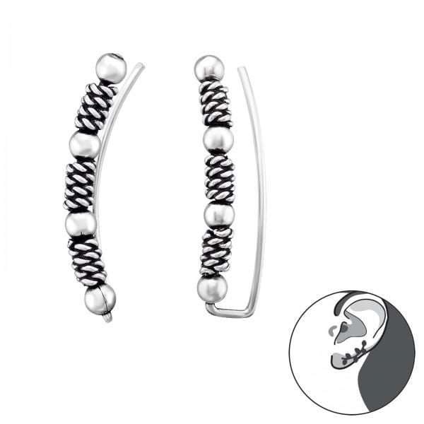 Silver Ear Bali Cuff Wrap