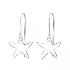 Silver Starfish Earrings
