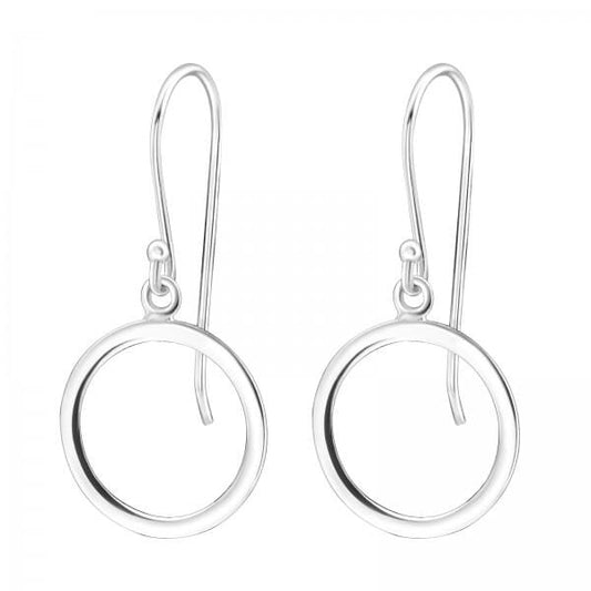 Silver Circle Earrings