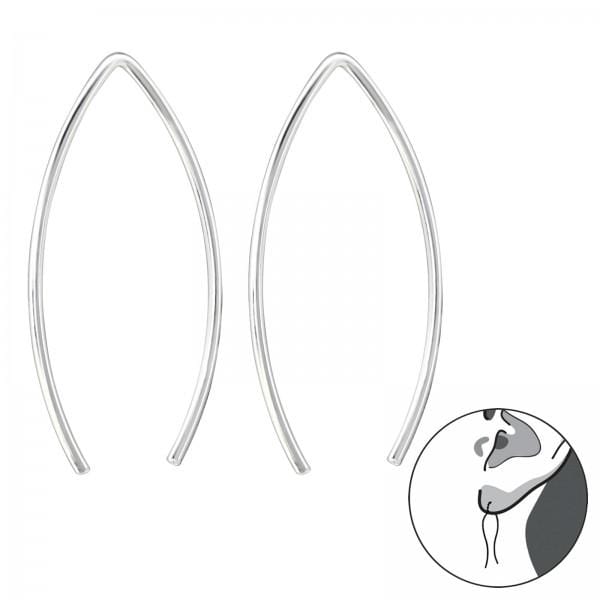 Silver Wire Earrings
