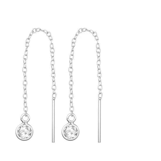 Silver Thread Earrings