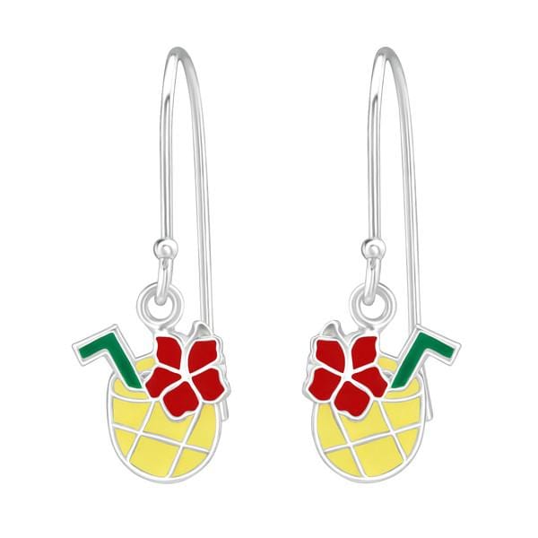 Kids Silver Pineapple Juice Earrings