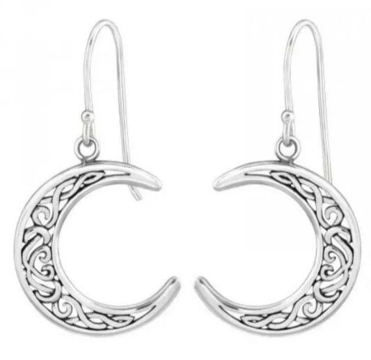 Silver Moon Earrings