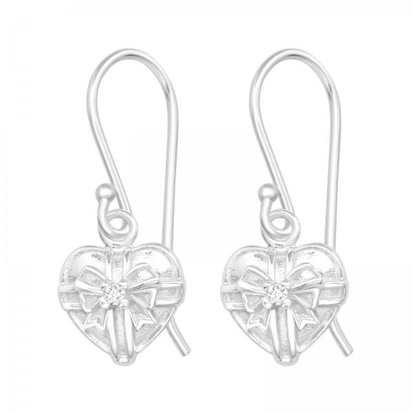 Silver Heart Earrings