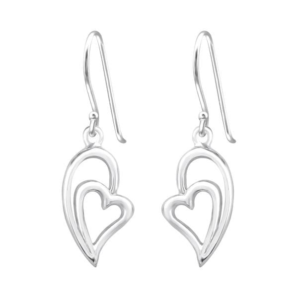 Silver Heart Earrings