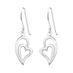 Silver Heart Earrings