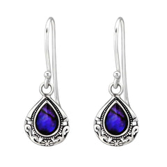 Sterling Silver Filigree Teardrop Earrings