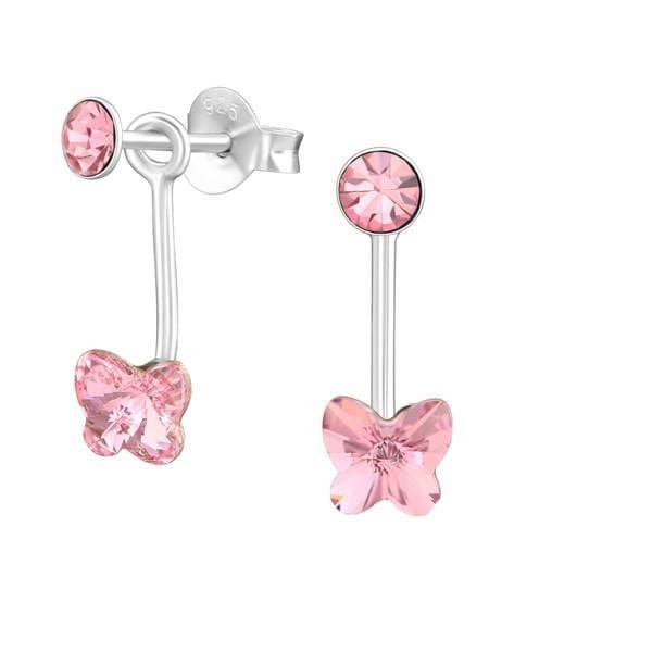 Silver Butterfly Earrings