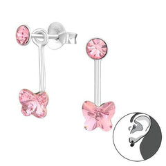 Silver Butterfly Earrings