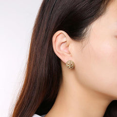 Steel Tree of life earrings