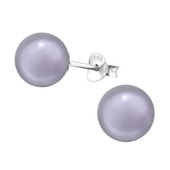Sterling Silver Pearl Ear Studs Earrings
