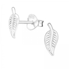Sterling Silver Leaf Earrings