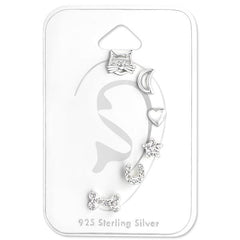 Mixed Silver Earrings Set for Kids