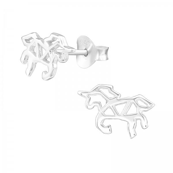 Silver Unicorn Earrings