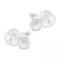 Apple Kids Silver Earrings
