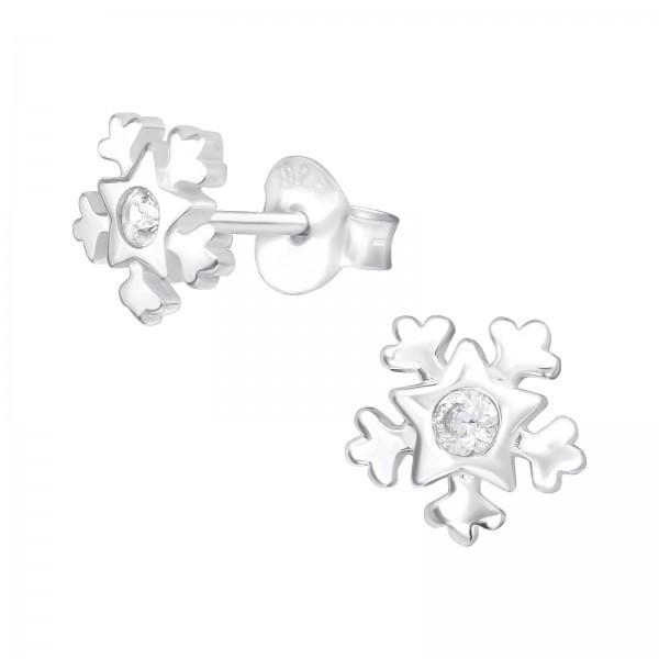 Snowflake Stud Earrings