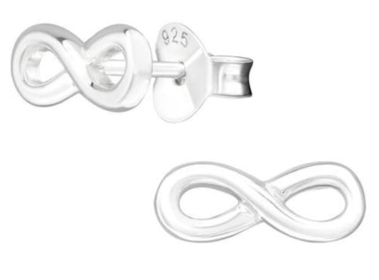 Silver Infinity Earrings