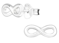 Silver Infinity Earrings