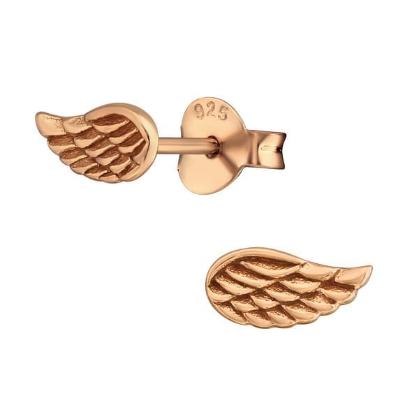 Silver Wing Stud Earrings