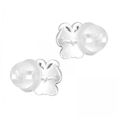 Kids Silver Butterfly Stud Earrings