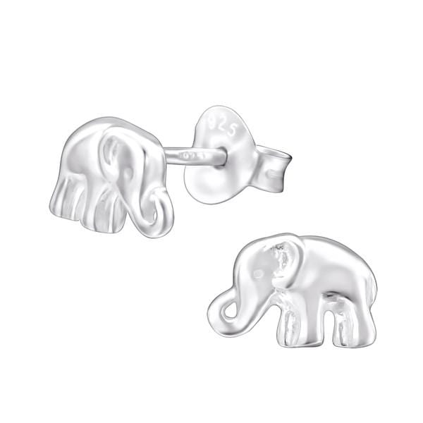 Sterling Silver Elephant Earrings