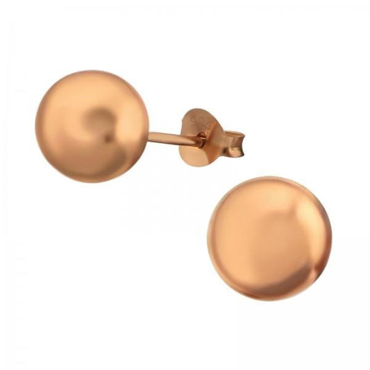 Silver Ball 8mm Stud Earrings